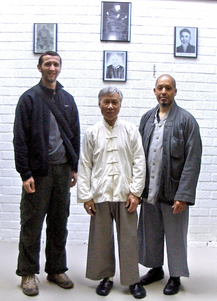 Ruud Vercammen together with Grandmaster T.Y Pang and Sifu Eleonora
